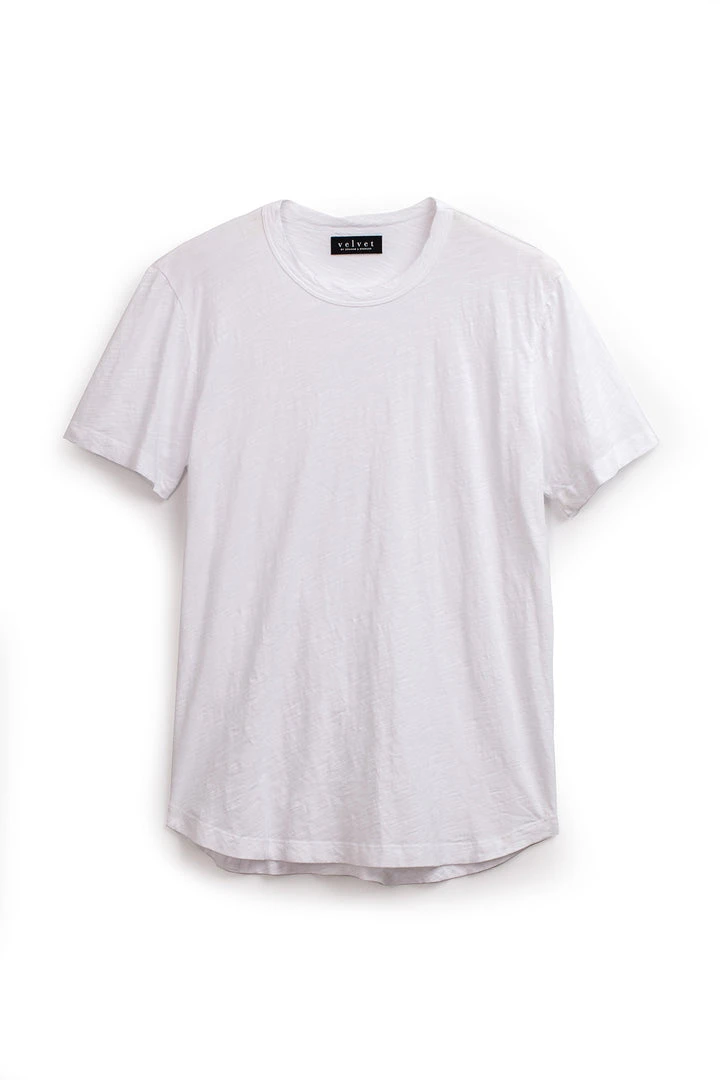 Velvet By Graham & Spencer Mens AMARO CREW NECK SLUB TEE 32 Velvet By Graham & Spencer Mens AMARO CREW NECK SLUB TEE