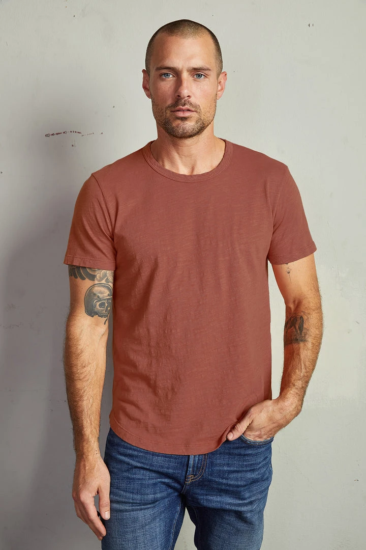 Velvet By Graham & Spencer Mens AMARO CREW NECK SLUB TEE 8 Velvet By Graham & Spencer Mens AMARO CREW NECK SLUB TEE