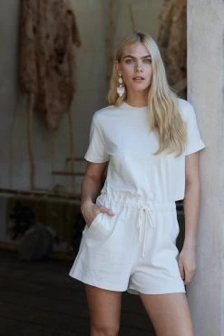 Velvet By Graham & Spencer Womens AMBER CUT OUT ROMPER 10 Velvet By Graham & Spencer Womens AMBER CUT OUT ROMPER