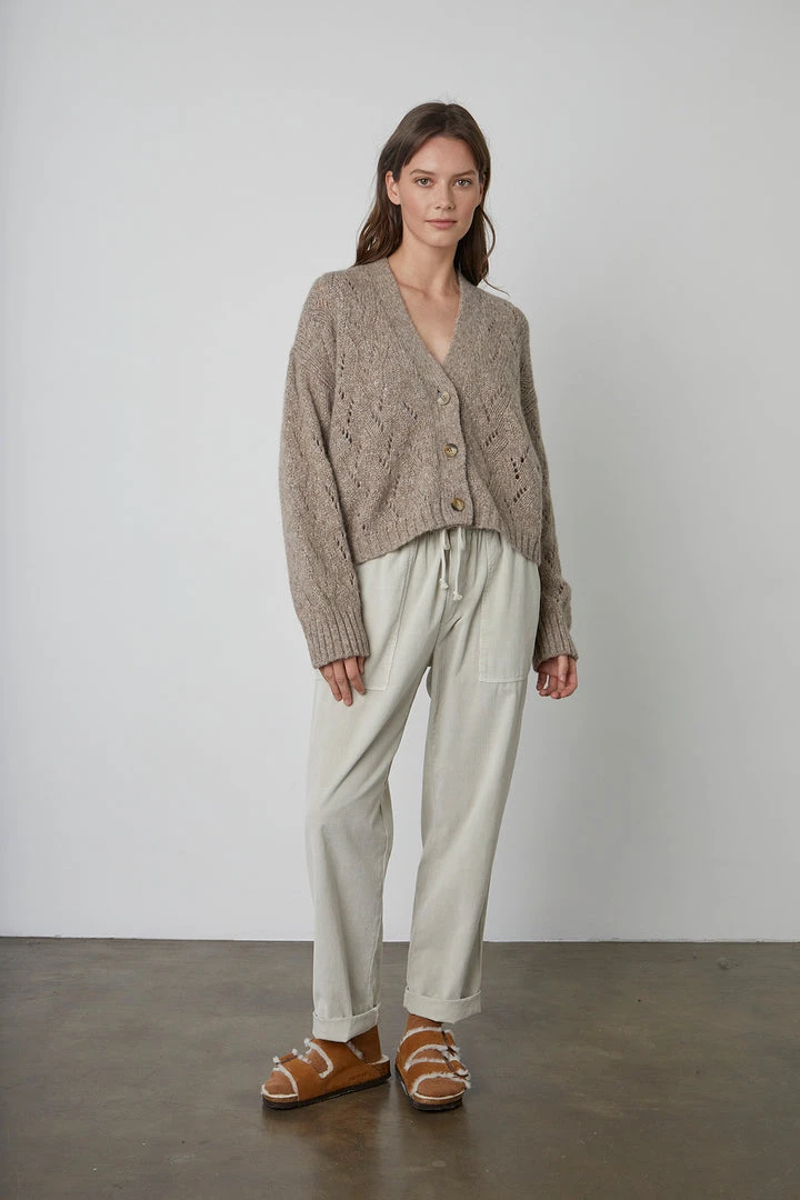 Velvet By Graham & Spencer BETH BUTTON FRONT CARDIGAN 4 Velvet By Graham & Spencer BETH BUTTON FRONT CARDIGAN