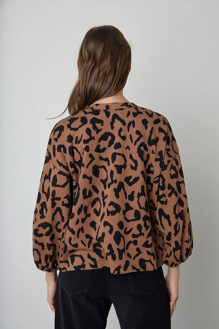 Velvet By Graham & Spencer ARABELLE PRINTED SWEATSHIRT Womens 6 Velvet By Graham & Spencer ARABELLE PRINTED SWEATSHIRT Womens