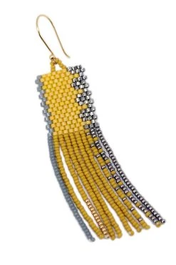 Velvet By Graham & Spencer PAOLA BEADED FRINGE EARRINGS BY BLUMA PROJECT