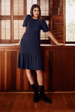 Velvet By Graham & Spencer Womens BRIE PUFF SLEEVE DRESS