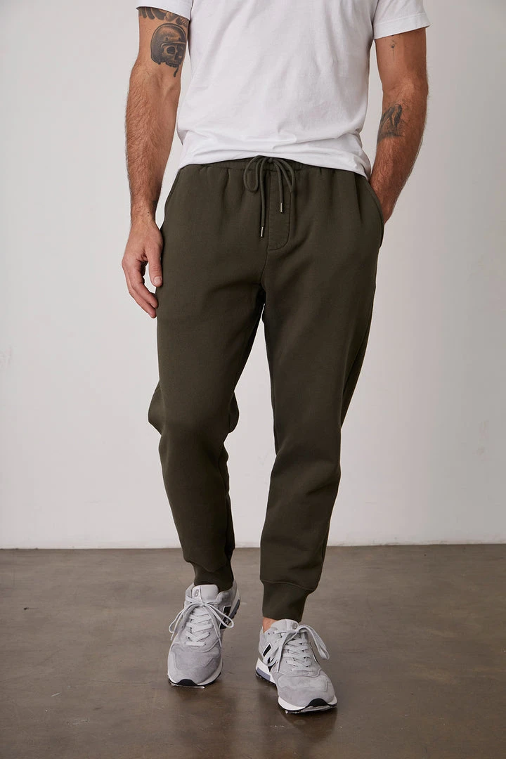 Velvet By Graham & Spencer Mens LEWIS BRUSHED FLEECE JOGGER 5 Velvet By Graham & Spencer Mens LEWIS BRUSHED FLEECE JOGGER