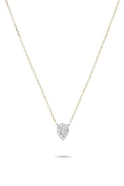 Velvet By Graham & Spencer SUPER TINY SOLID PAVÉ TEARDROP NECKLACE By ADINA REYTER Jewelry