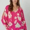 Velvet By Graham & Spencer VIKKI PRINTED CUT OUT BLOUSE 2 Velvet By Graham & Spencer VIKKI PRINTED CUT OUT BLOUSE