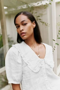 Velvet By Graham & Spencer CARAH LINEN BLOUSE