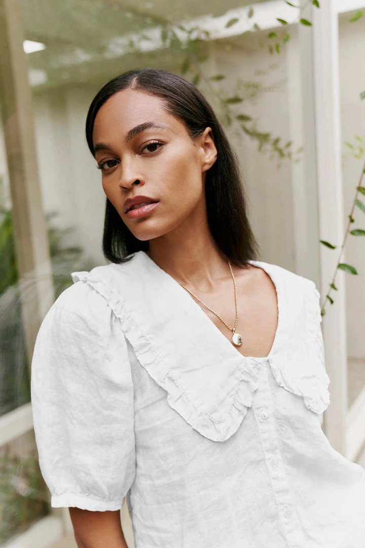 Velvet By Graham & Spencer CARAH LINEN BLOUSE 3 Velvet By Graham & Spencer CARAH LINEN BLOUSE