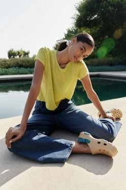 Velvet By Graham & Spencer Womens HARLOW HIGH RISE WIDE LEG DENIM