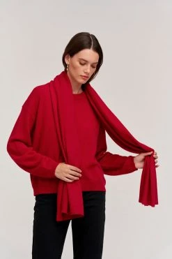 Velvet By Graham & Spencer Womens MEL CASHMERE SCARF