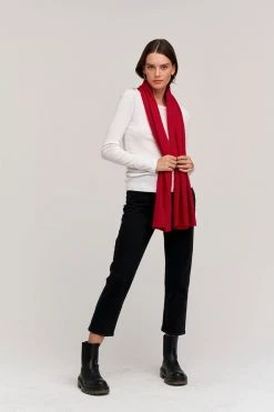 Velvet By Graham & Spencer Womens MEL CASHMERE SCARF