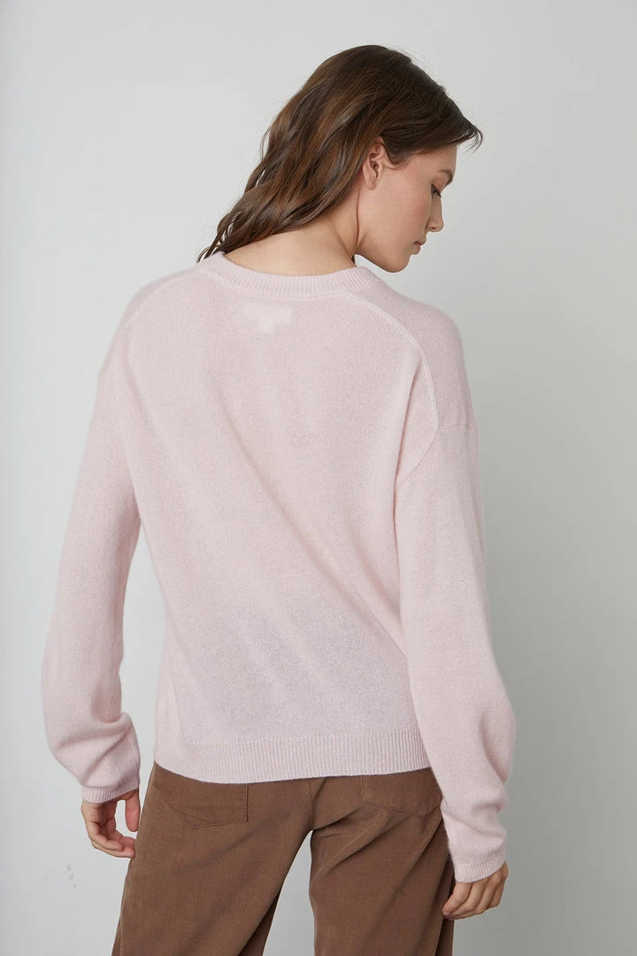 Velvet By Graham & Spencer BRYNNE CASHMERE CREW NECK SWEATER 14 Velvet By Graham & Spencer BRYNNE CASHMERE CREW NECK SWEATER