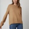 Velvet By Graham & Spencer BRYNNE CASHMERE CREW NECK SWEATER 1 Velvet By Graham & Spencer BRYNNE CASHMERE CREW NECK SWEATER