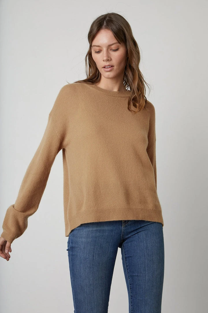 Velvet By Graham & Spencer BRYNNE CASHMERE CREW NECK SWEATER 3 Velvet By Graham & Spencer BRYNNE CASHMERE CREW NECK SWEATER