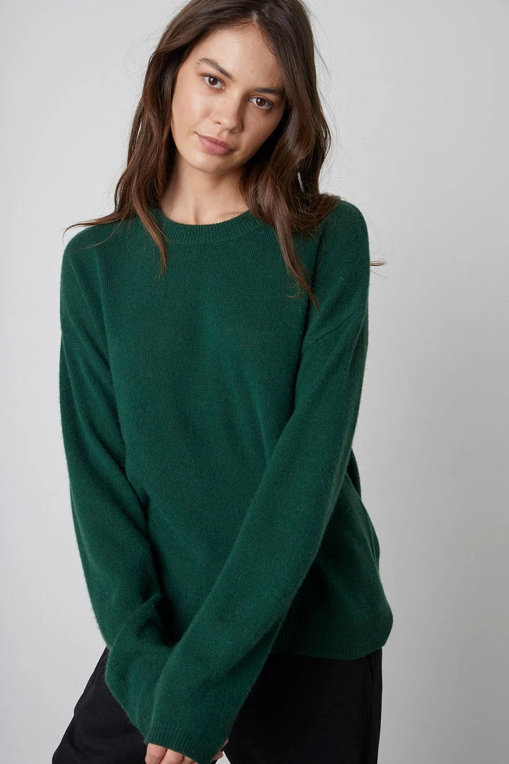 Velvet By Graham & Spencer BRYNNE CASHMERE CREW NECK SWEATER 17 Velvet By Graham & Spencer BRYNNE CASHMERE CREW NECK SWEATER