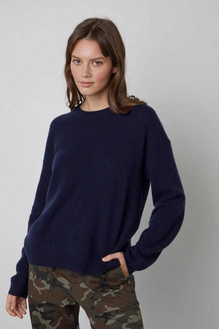 Velvet By Graham & Spencer BRYNNE CASHMERE CREW NECK SWEATER 3 Velvet By Graham & Spencer BRYNNE CASHMERE CREW NECK SWEATER