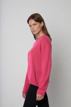 Velvet By Graham & Spencer BRYNNE CASHMERE CREW NECK SWEATER 20 Velvet By Graham & Spencer BRYNNE CASHMERE CREW NECK SWEATER