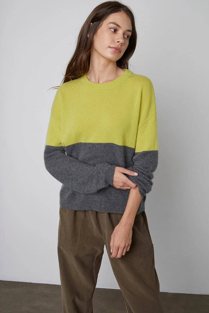 Velvet By Graham & Spencer Womens NORA CASHMERE CREW NECK SWEATER 4 Velvet By Graham & Spencer Womens NORA CASHMERE CREW NECK SWEATER