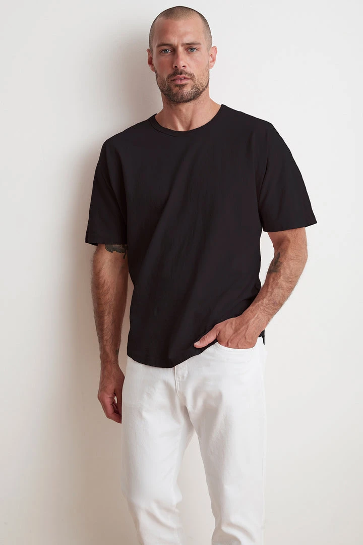 Velvet By Graham & Spencer Mens RICK DROP SHOULDER CREW TEE 3 Velvet By Graham & Spencer Mens RICK DROP SHOULDER CREW TEE