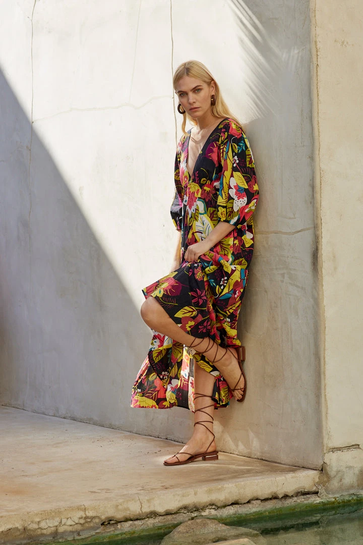 Velvet By Graham & Spencer CHLOE PRINTED MAXI DRESS 4 Velvet By Graham & Spencer CHLOE PRINTED MAXI DRESS
