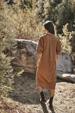 Velvet By Graham & Spencer JOSIE CORDUROY DRESS Womens 10 Velvet By Graham & Spencer JOSIE CORDUROY DRESS Womens