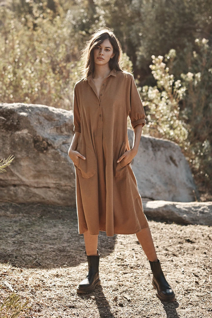 Velvet By Graham & Spencer JOSIE CORDUROY DRESS Womens 3 Velvet By Graham & Spencer JOSIE CORDUROY DRESS Womens