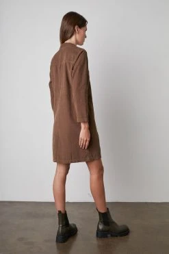 Velvet By Graham & Spencer LANA CORDUROY SHIRT DRESS Womens 10 Velvet By Graham & Spencer LANA CORDUROY SHIRT DRESS Womens