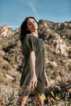 Velvet By Graham & Spencer Womens RYLEIGH CORDUROY DRESS 20 Velvet By Graham & Spencer Womens RYLEIGH CORDUROY DRESS