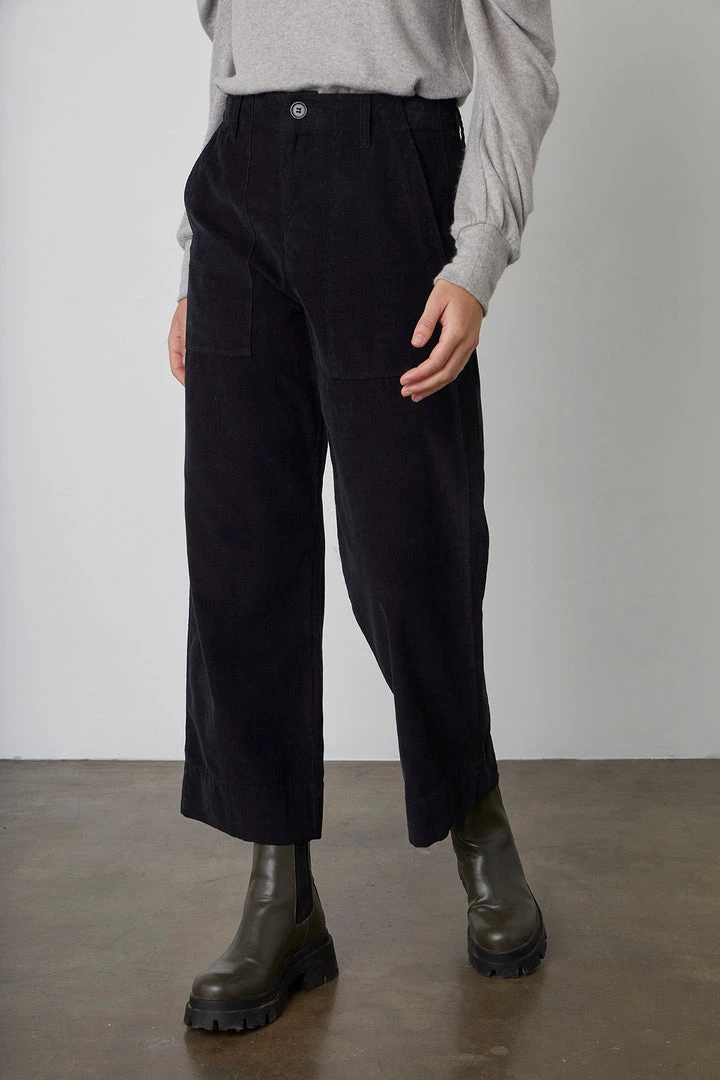 Velvet By Graham & Spencer VERA CORDUROY WIDE LEG PANT Womens 4 Velvet By Graham & Spencer VERA CORDUROY WIDE LEG PANT Womens