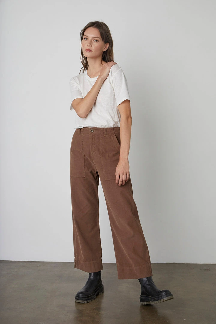 Velvet By Graham & Spencer VERA CORDUROY WIDE LEG PANT Womens 11 Velvet By Graham & Spencer VERA CORDUROY WIDE LEG PANT Womens