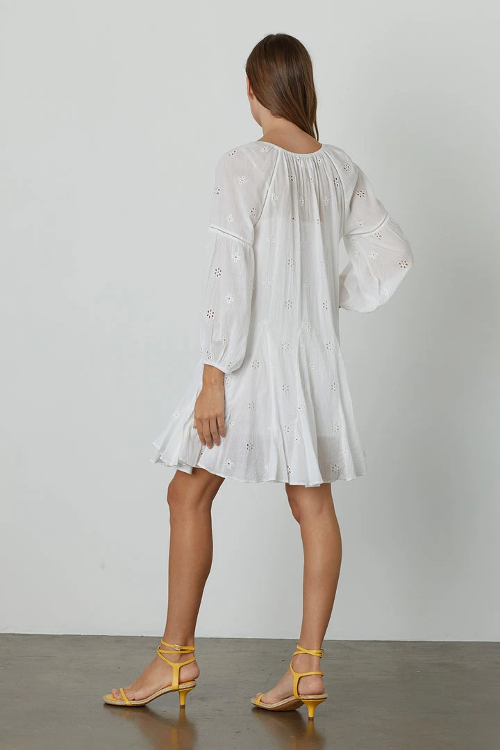 Velvet By Graham & Spencer Womens GRACIE COTTON EYELET DRESS 5 Velvet By Graham & Spencer Womens GRACIE COTTON EYELET DRESS