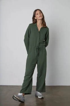 Velvet By Graham & Spencer ALISON COTTON GAUZE JUMPSUIT