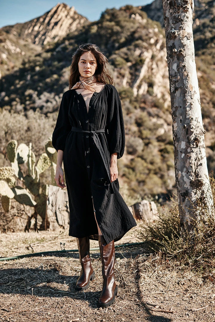 Velvet By Graham & Spencer BETHANY COTTON GAUZE DRESS Womens 5 Velvet By Graham & Spencer BETHANY COTTON GAUZE DRESS Womens