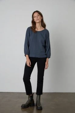 Velvet By Graham & Spencer CONNIE COTTON GAUZE BLOUSE