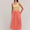 Velvet By Graham & Spencer DANA COTTON GAUZE MIDI SKIRT 1 Velvet By Graham & Spencer DANA COTTON GAUZE MIDI SKIRT