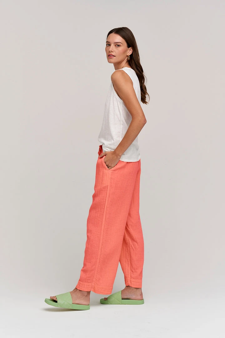 Velvet By Graham & Spencer FRANNY COTTON GAUZE PANT Womens 13 Velvet By Graham & Spencer FRANNY COTTON GAUZE PANT Womens