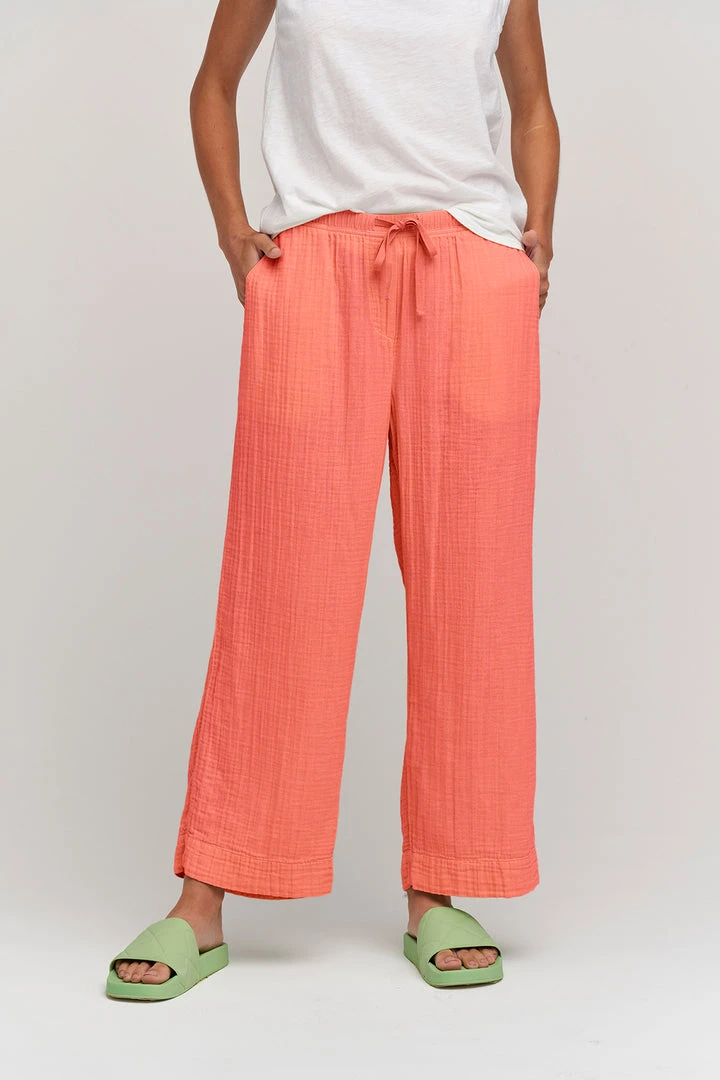 Velvet By Graham & Spencer FRANNY COTTON GAUZE PANT Womens 14 Velvet By Graham & Spencer FRANNY COTTON GAUZE PANT Womens