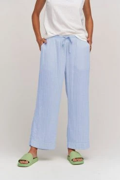 Velvet By Graham & Spencer FRANNY COTTON GAUZE PANT Womens 38 Velvet By Graham & Spencer FRANNY COTTON GAUZE PANT Womens