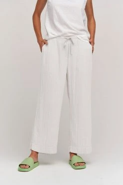 Velvet By Graham & Spencer FRANNY COTTON GAUZE PANT Womens 42 Velvet By Graham & Spencer FRANNY COTTON GAUZE PANT Womens
