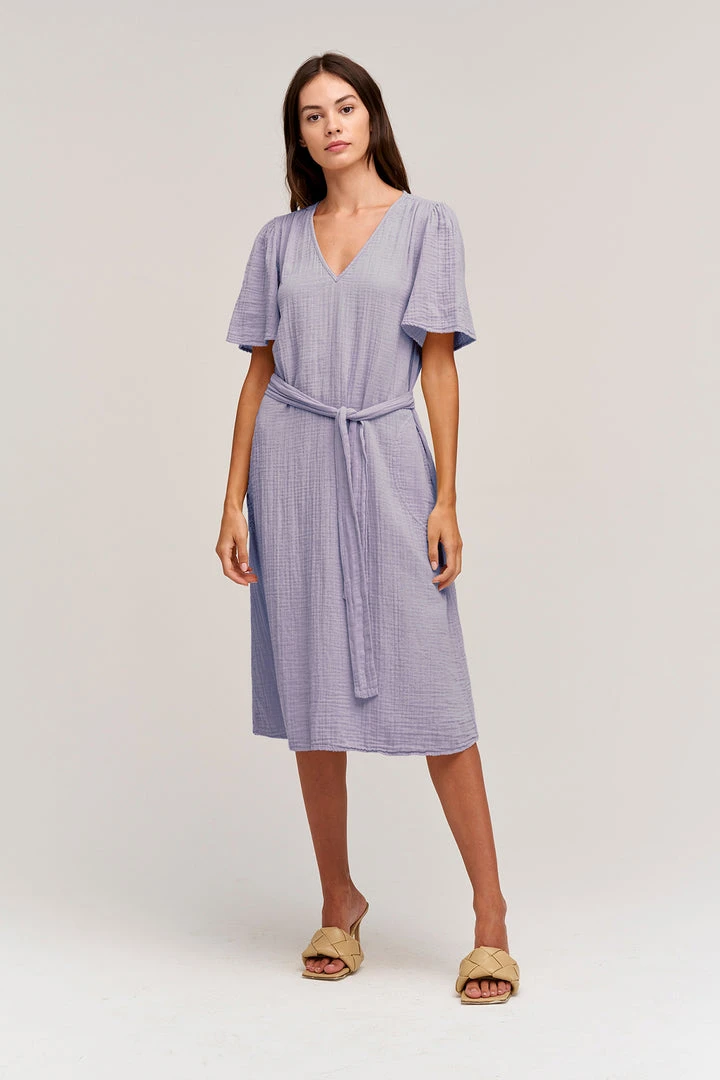 Velvet By Graham & Spencer HAZEL COTTON GAUZE MIDI DRESS 13 Velvet By Graham & Spencer HAZEL COTTON GAUZE MIDI DRESS