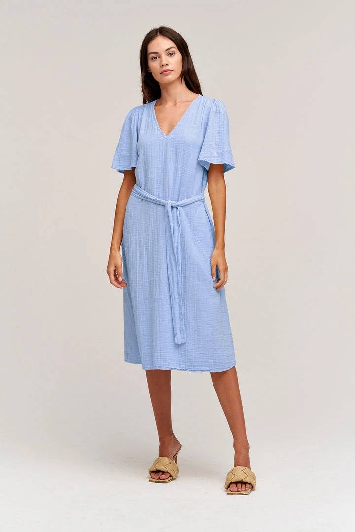 Velvet By Graham & Spencer HAZEL COTTON GAUZE MIDI DRESS 11 Velvet By Graham & Spencer HAZEL COTTON GAUZE MIDI DRESS