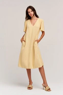Velvet By Graham & Spencer HAZEL COTTON GAUZE MIDI DRESS 17 Velvet By Graham & Spencer HAZEL COTTON GAUZE MIDI DRESS