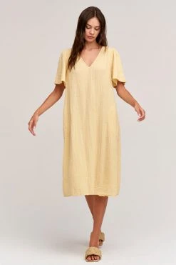 Velvet By Graham & Spencer HAZEL COTTON GAUZE MIDI DRESS 16 Velvet By Graham & Spencer HAZEL COTTON GAUZE MIDI DRESS