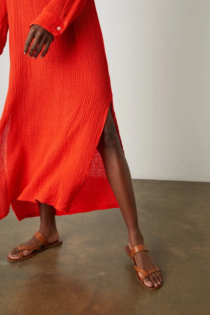 Velvet By Graham & Spencer Womens LORRAINE COTTON GAUZE CAFTAN DRESS 15 Velvet By Graham & Spencer Womens LORRAINE COTTON GAUZE CAFTAN DRESS