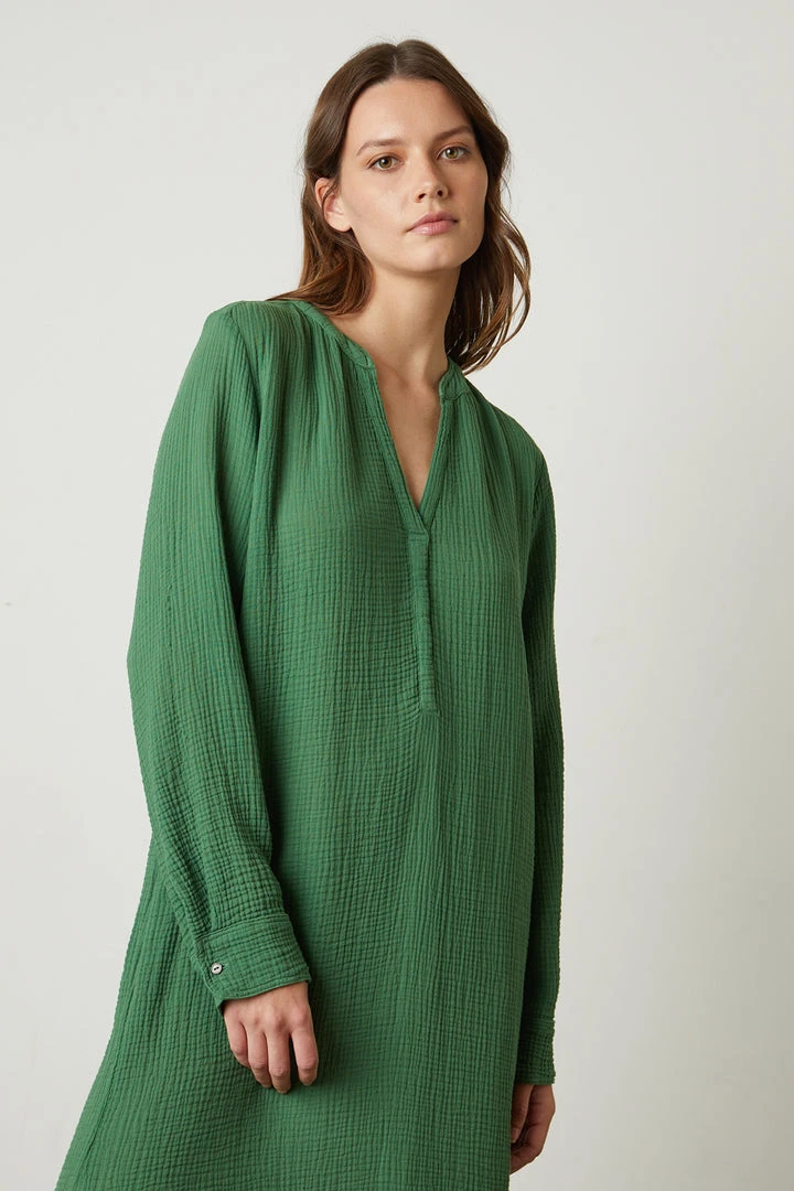 Velvet By Graham & Spencer Womens LORRAINE COTTON GAUZE CAFTAN DRESS 23 Velvet By Graham & Spencer Womens LORRAINE COTTON GAUZE CAFTAN DRESS