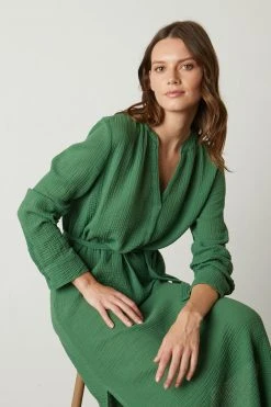 Velvet By Graham & Spencer Womens LORRAINE COTTON GAUZE CAFTAN DRESS 37 Velvet By Graham & Spencer Womens LORRAINE COTTON GAUZE CAFTAN DRESS