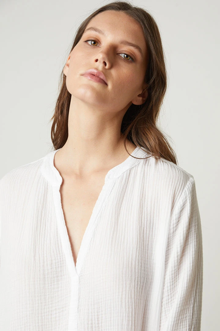 Velvet By Graham & Spencer Womens LORRAINE COTTON GAUZE CAFTAN DRESS 9 Velvet By Graham & Spencer Womens LORRAINE COTTON GAUZE CAFTAN DRESS