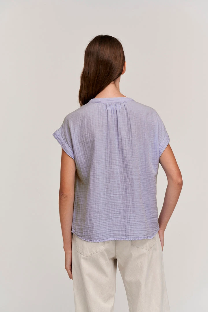 Velvet By Graham & Spencer Womens PAMELA COTTON GAUZE BUTTON-UP TOP 14 Velvet By Graham & Spencer Womens PAMELA COTTON GAUZE BUTTON-UP TOP