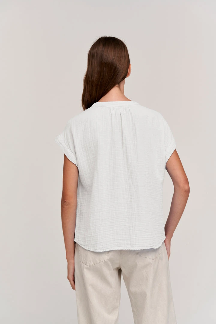 Velvet By Graham & Spencer Womens PAMELA COTTON GAUZE BUTTON-UP TOP 16 Velvet By Graham & Spencer Womens PAMELA COTTON GAUZE BUTTON-UP TOP