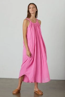 Velvet By Graham & Spencer Womens REESE COTTON GAUZE DRESS